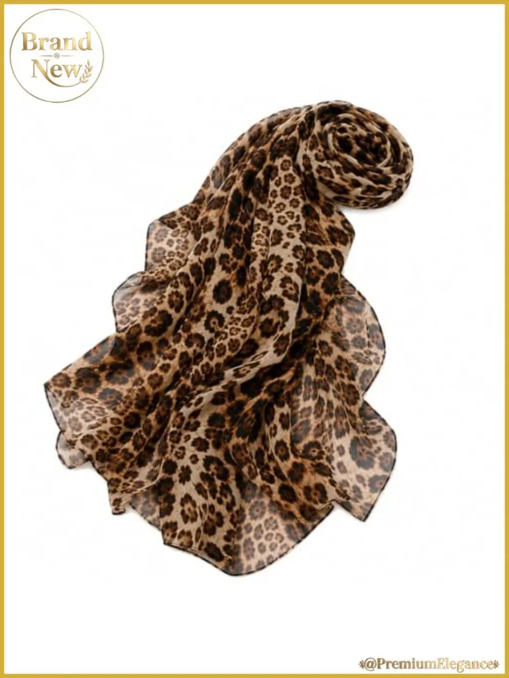 Leopard Print Scarf Lightweight Cheetah Shawl Wrap Women